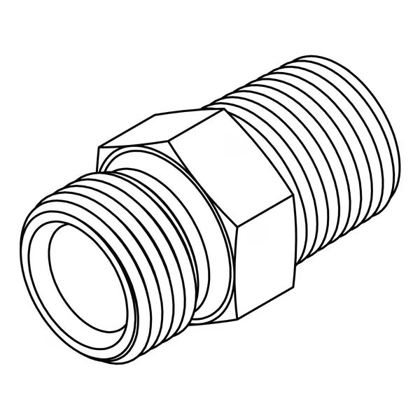 Hydraulic Fitting-International20MBSPP-12MBSPT, Tompkins, Mfr#: 3544-20-12